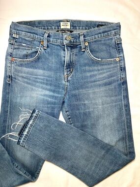Citizens Of Humanity Premium Vintage Jeans Elsa Mid-Rise Slim Fit Crop Sz 26